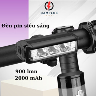 Đèn pha xe đạp chiếu xa đèn pin siêu sáng gắn xe đạp sạc tích điện chống thấm nước
