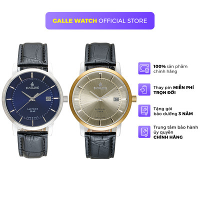 Đồng hồ nam SunFlame Twilight Watch MJOS003-A-C mặt kính Sapphire chống xước, chống nước 5 ATM, dây da đeo tay cao cấp