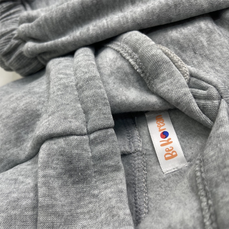 Bộ nỉ bông hoodie cho bé trai bé gái bộ đồ dài tay cho bé từ 1-5 tuổi