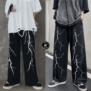  Quần ỐNG XUÔNG thể thao nam nữ TIA SÉT chất nỉ mềm mịn kiểu bo chân kèm lưng thun bản to K1 