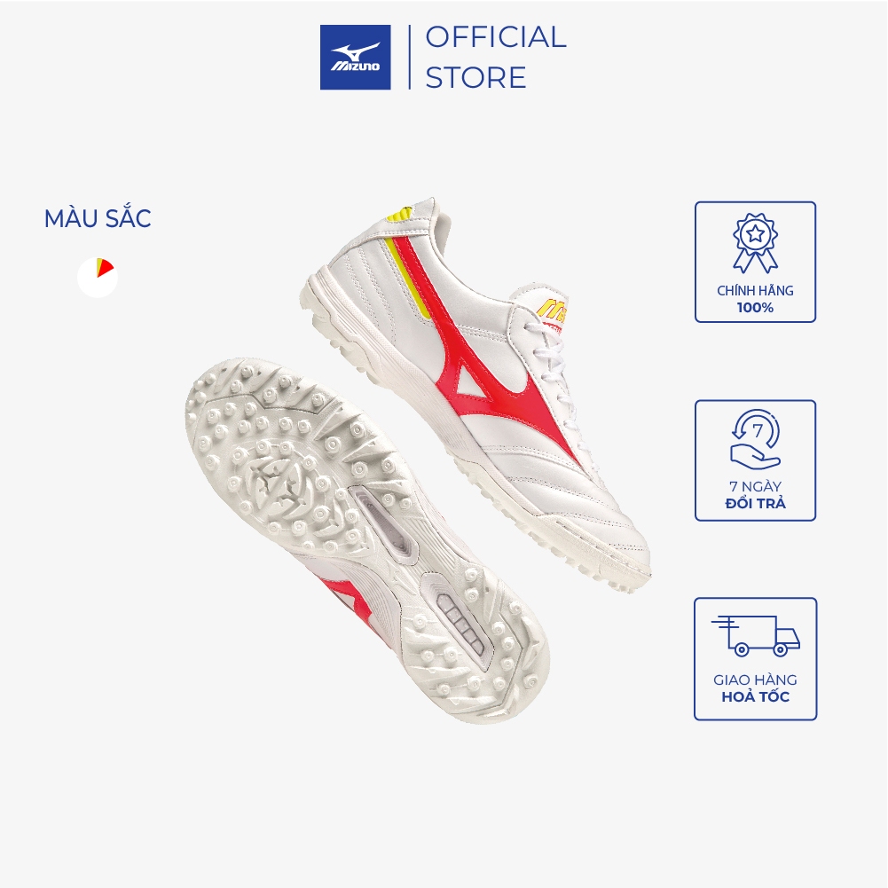 Giày đá bóng Mizuno Morelia II Pro As, đinh thấp, da thật Kangaroo thượng hạng, sân cỏ tự nhiên, giảm chấn cao cấp