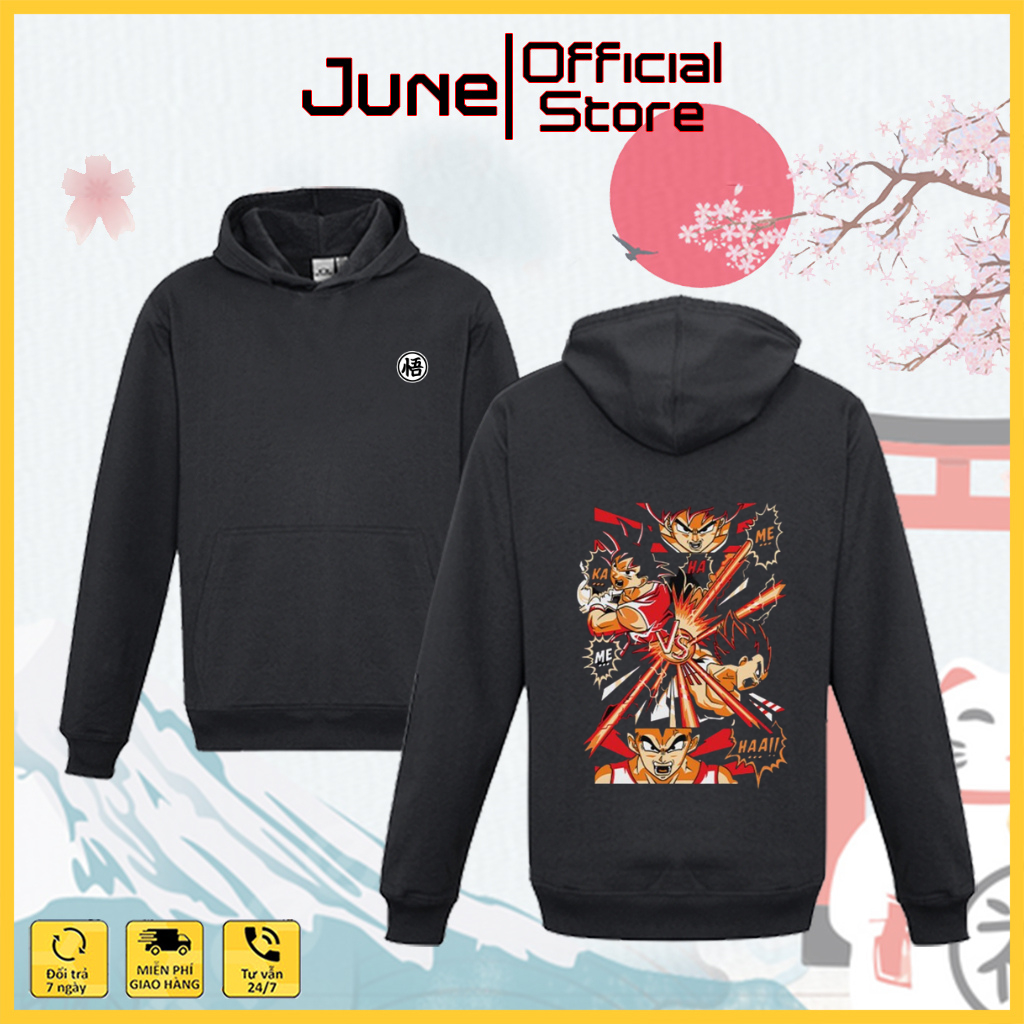 Áo Khoác Dragon Ball, Áo Hoodie Dragon Ball Songoku, Quy lão Kamê,  Beerus, Mẫu mới chất liệu co dãn dày dặn