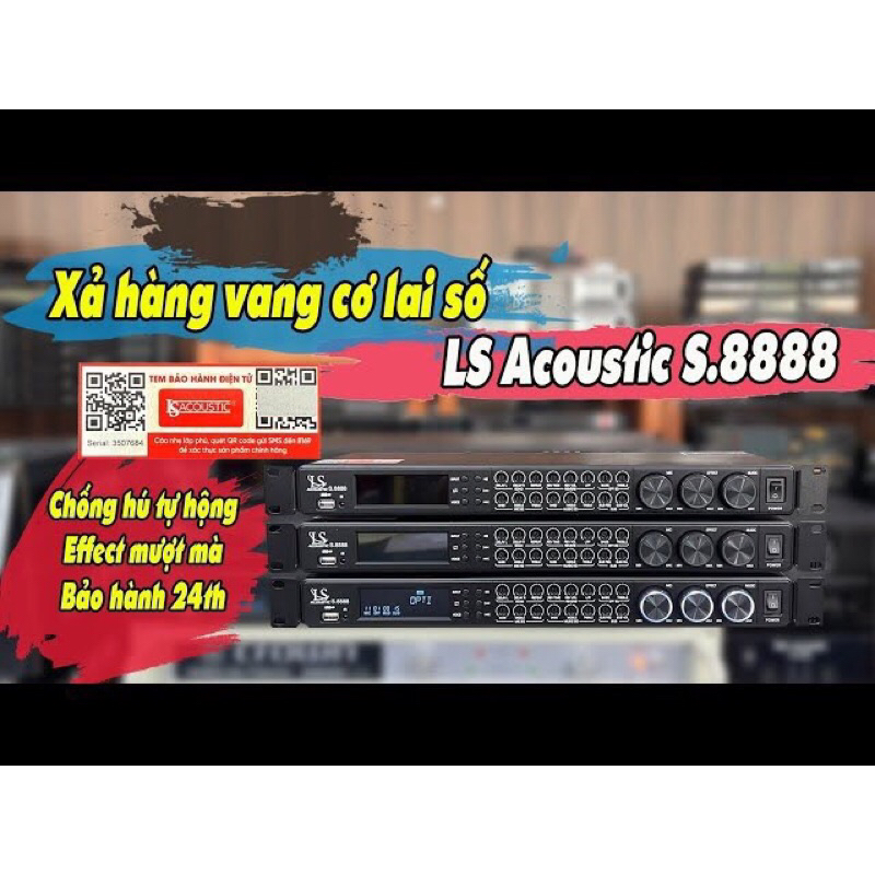 Vang Cơ Lai số LS Acoustic S8888 Hát karaoke tuyệt hay,ETC Vang nhại Mềm mượt, Dễ chỉnh cho khát karaoke gia đình