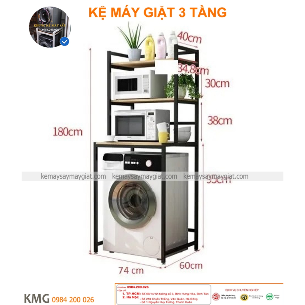 Kệ máy giặt 3 tầng