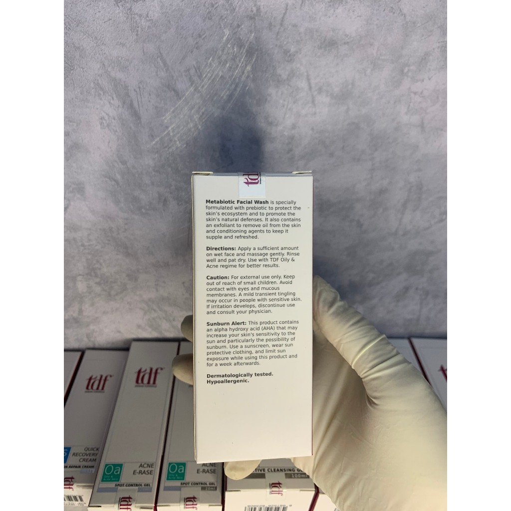 Sữa rữa mặt TDF METABIOTIC FACIAL WASH bổ sung vi sinh, chống bùng phát mụn 100ml