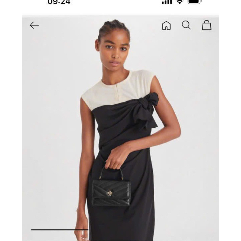 Túi Burch Kira Chevron Mini Top Handle đơn giản
