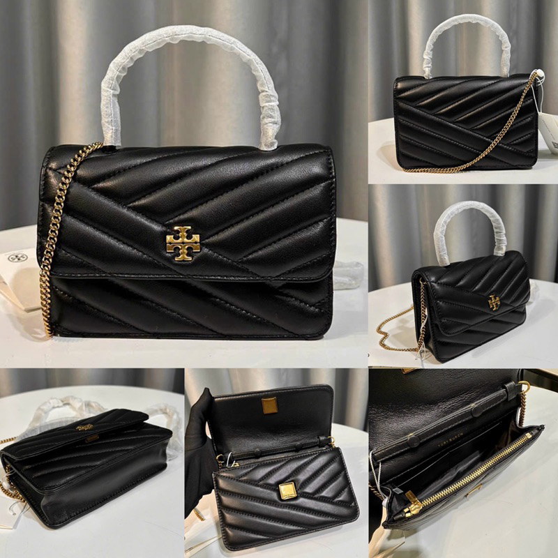 Túi Burch Kira Chevron Mini Top Handle đơn giản