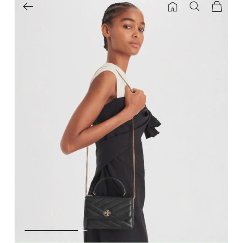Túi Burch Kira Chevron Mini Top Handle đơn giản