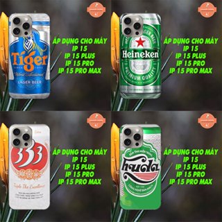  Ốp lưng điện thoại Iphone 15  15 plus ,15 pro  15 pro max in hình BIA 333  Tiger  Heineken  Saigon  Ha noi 