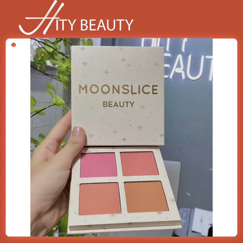 Bảng má hồng 4 ô màu Moonslice Beauty dành cho makeup trang điểm chuyên nghiệp - Hity Beauty