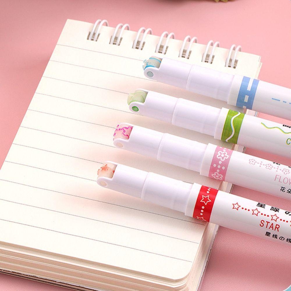 Set 6 Bút Đánh Dấu Bắt Sáng Đầu Lăn Nhiều Màu Sắc M6207