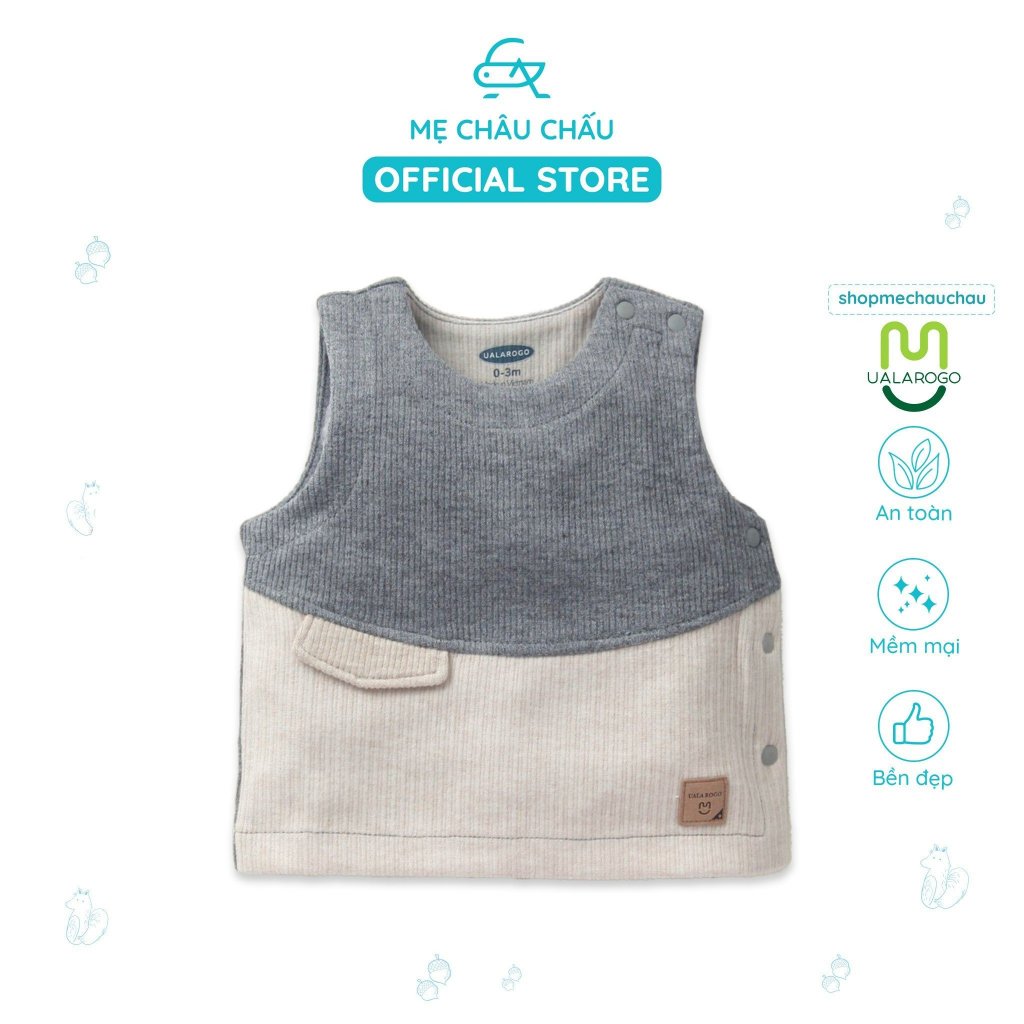 Áo Gile Nỉ Nhung Ualarogo Cho Bé