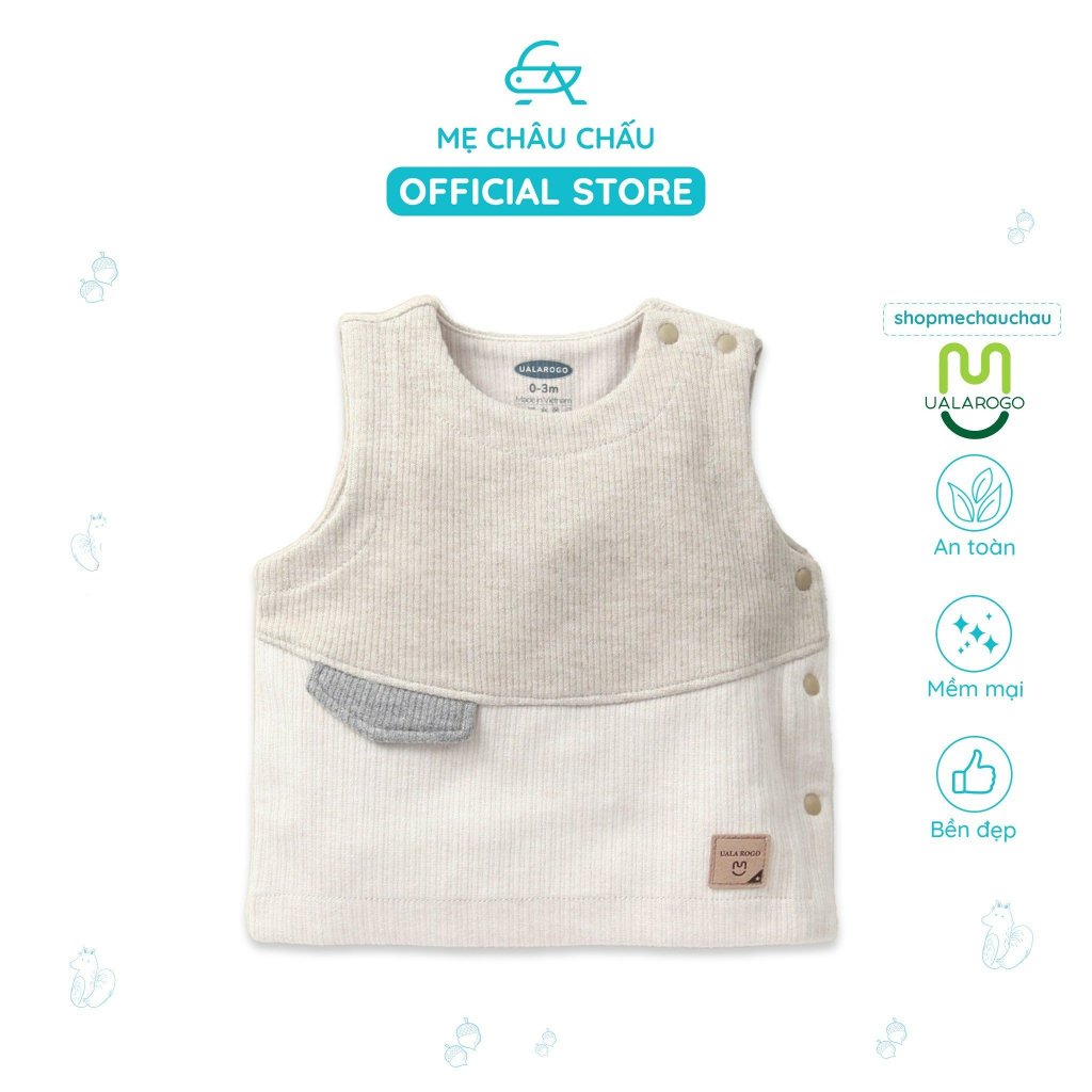 Áo Gile Nỉ Nhung Ualarogo Cho Bé