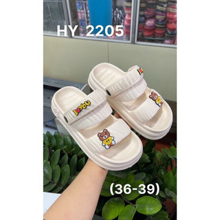 Sandal nữ đế cao 3,5 cm quai ngang xoắn phù hợp với học sinh, sinh viên