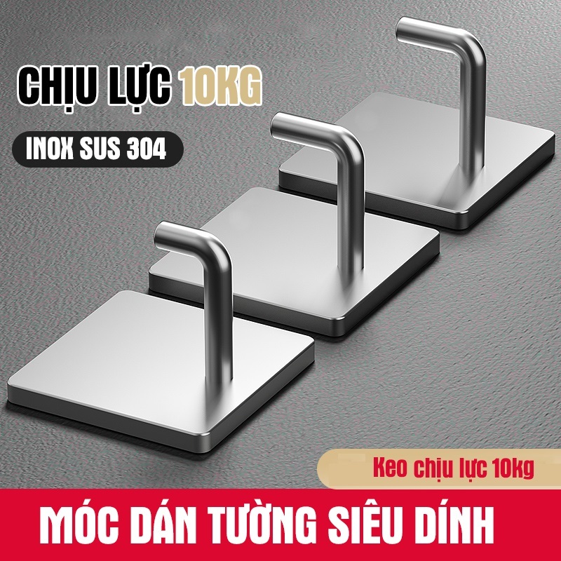 Móc Dán Tường Siêu Dính Chịu Lực Siêu Bền Oenon - Loại keo dày siêu chắc chất lượng cao