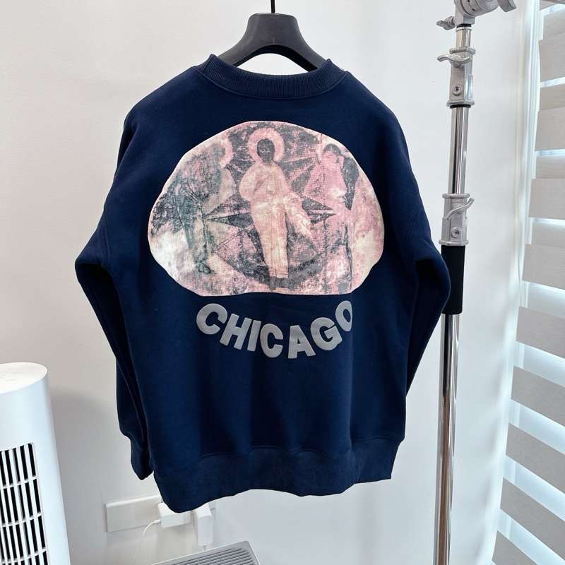 ⚡️ - Áo Swweater Kanye West Jesus Is King Chicago Painting Crewneck, Áo Sweater nam nữ