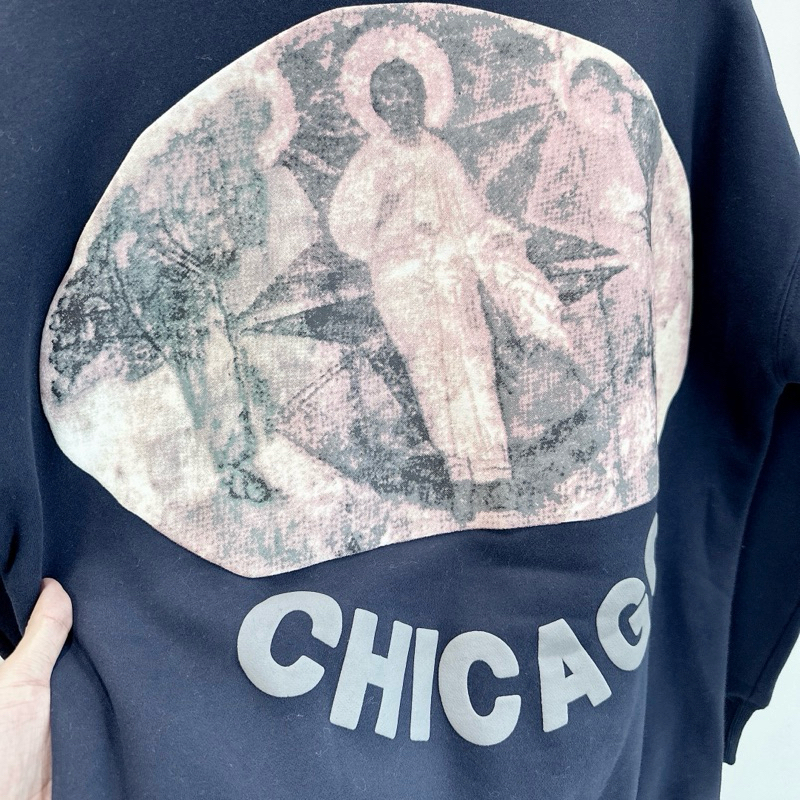 ⚡️ - Áo Swweater Kanye West Jesus Is King Chicago Painting Crewneck, Áo Sweater nam nữ