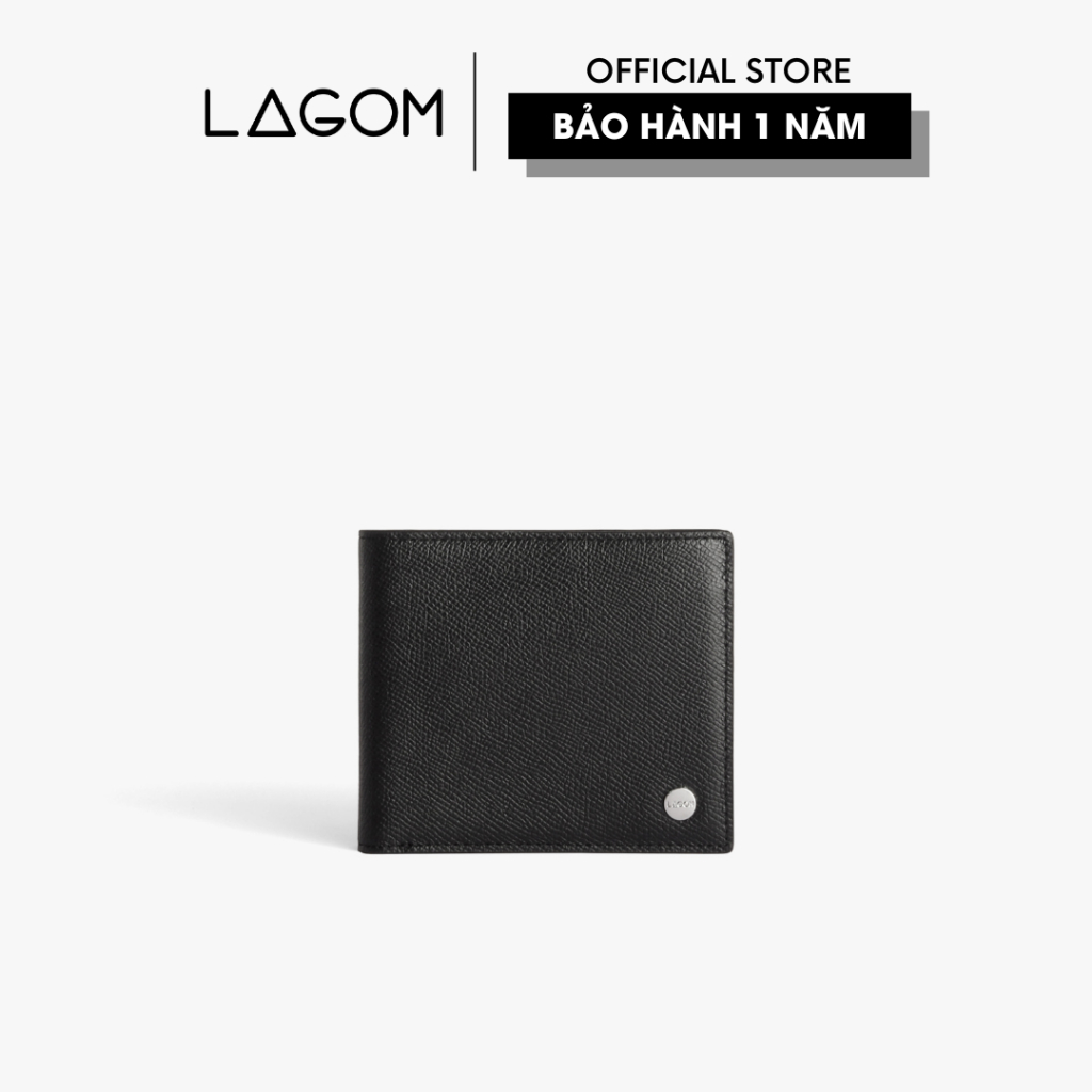 Ví nam Da Thật LAGOM Epsom wallet - phong cách tối giản