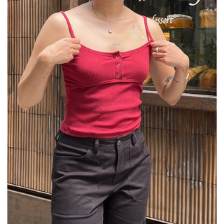 Áo 2 dây cúc bấm - Cami Top