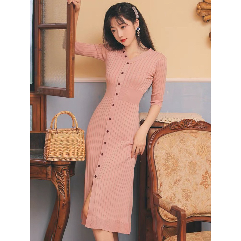 Váy len body đuôi cá siêu tôn dáng style HQ new 100%