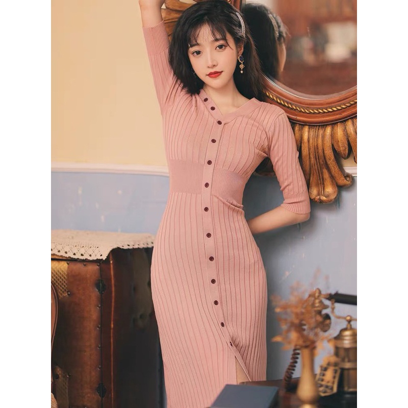 Váy len body đuôi cá siêu tôn dáng style HQ new 100%