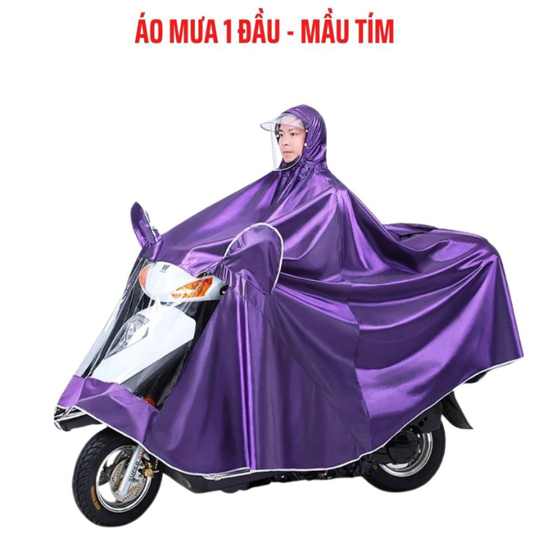 Áo Mưa Phản Quang Chống Thấm Cao Cấp có tấm che mặt,dễ dàng sử dụng