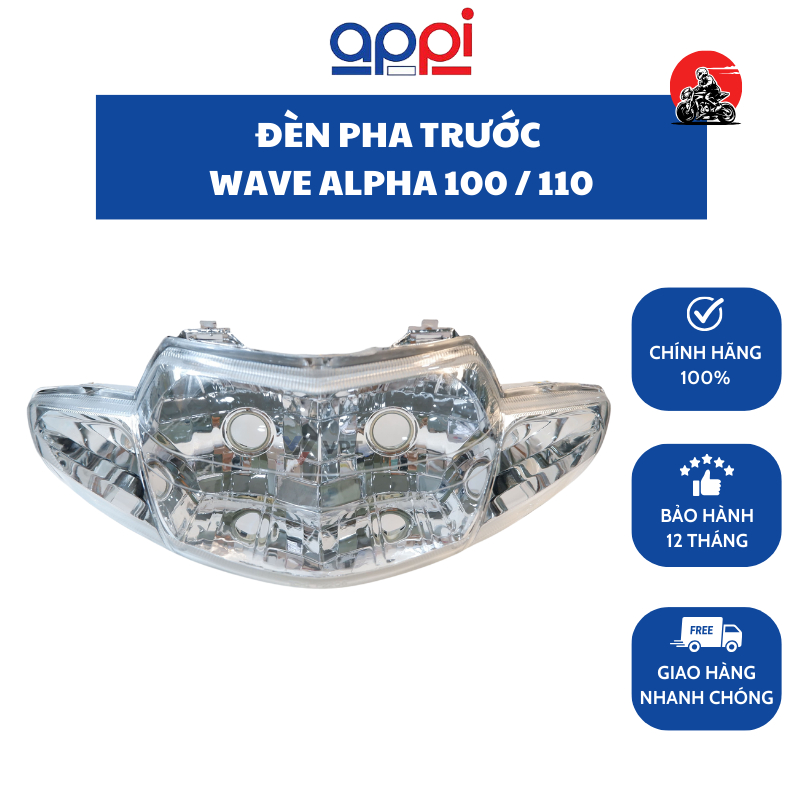 Đèn pha Appi cho Honda Wave Alpha 100 / 110