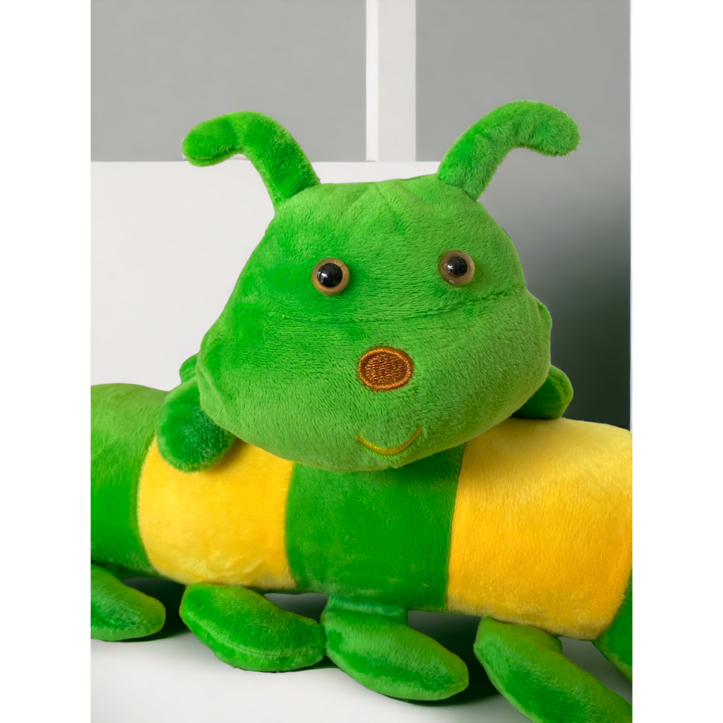 Gâu Bông Bé Sâu Xanh 30cm Chất Liệu Vải Nhung Phù Hợp Làm Đồ Chới Cho Bé