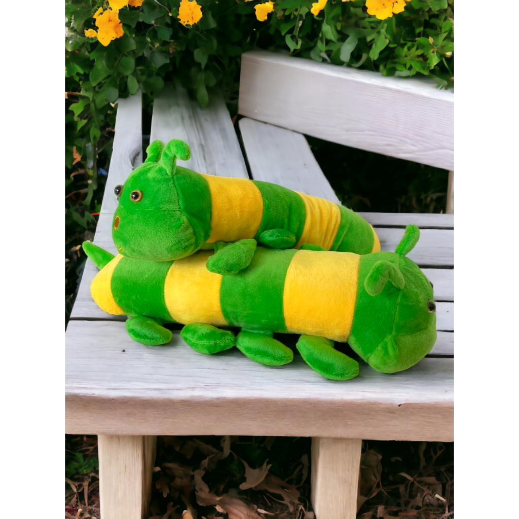 Gâu Bông Bé Sâu Xanh 30cm Chất Liệu Vải Nhung Phù Hợp Làm Đồ Chới Cho Bé