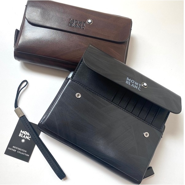 Clutch nam cầm tay, ví nam cao cấp, bóp nam da 2 màu sang trọng, ngăn thẻ rút, kèm dây đeo tay tiện lợi, bh 12 tháng.011
