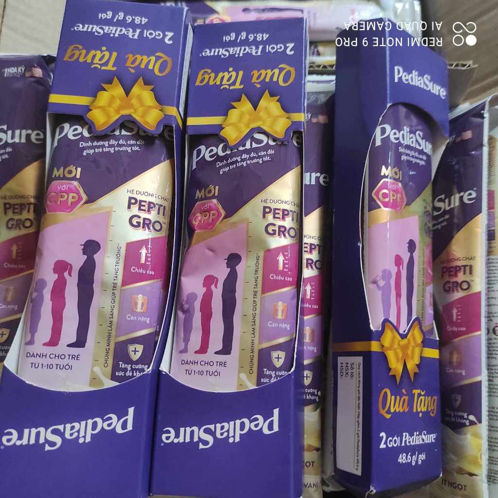Sữa gói Pediasure 48.6g Vani ít ngọt 2025