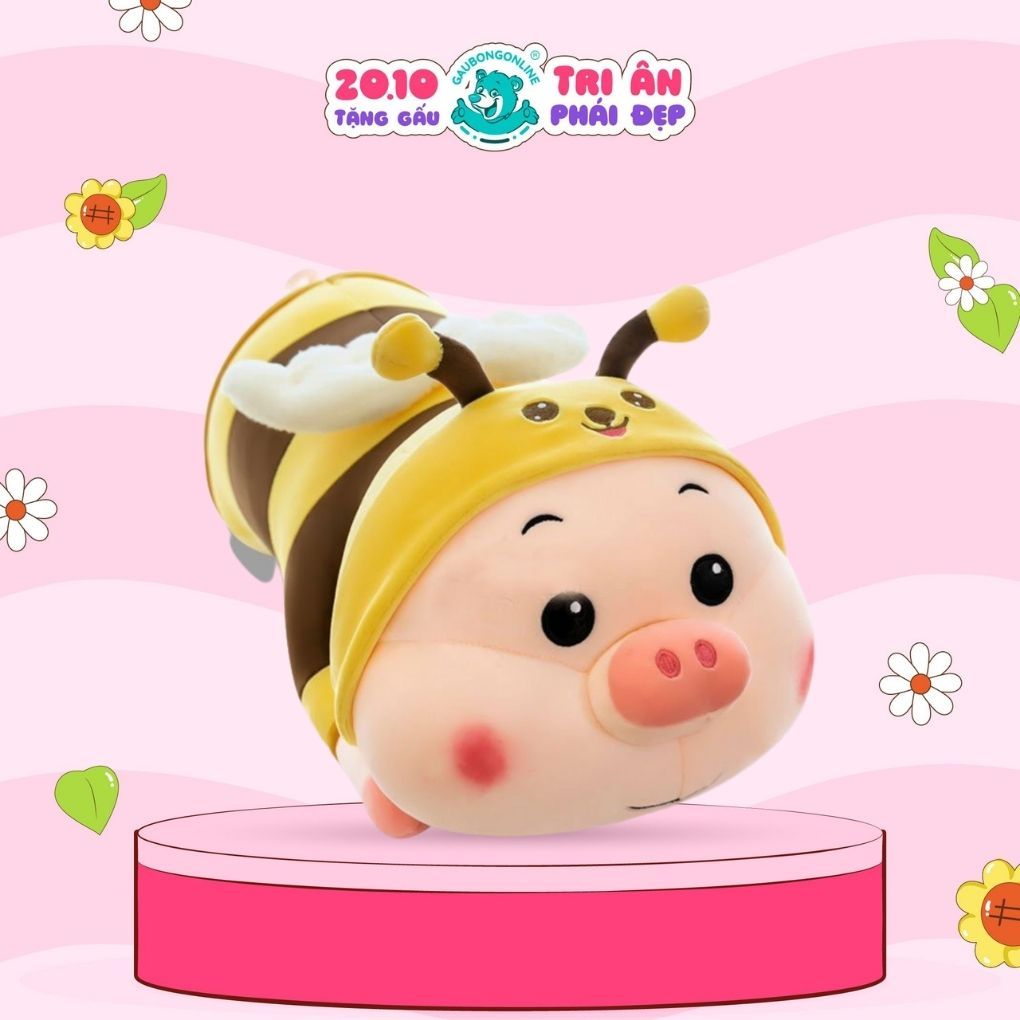 Heo Bông Dài Nằm Cosplay Ong Vàng Cao Cấp Gấu Bông Online