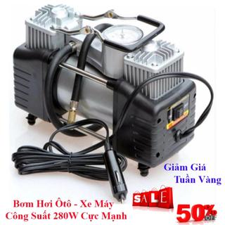 Máy nén khí bơm hơi nén khí mini 12v - bơm hơi ô tô, bơm xe máy, xe đạp, bơm điện bơm lốp xe trọng lượng nhẹ.