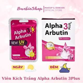 Túi Viên bột kích trắng Alpha Arbutin 3Plus ban ngày+đêm