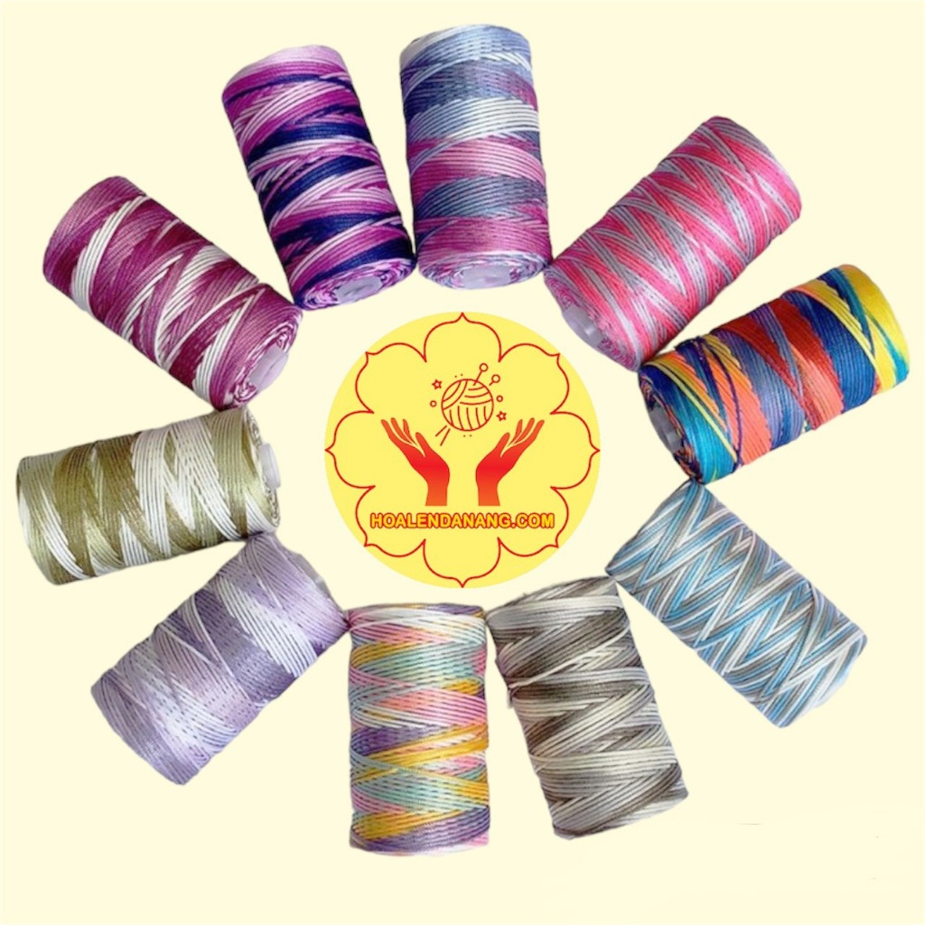 Sợi dệt 1.5mm màu loang