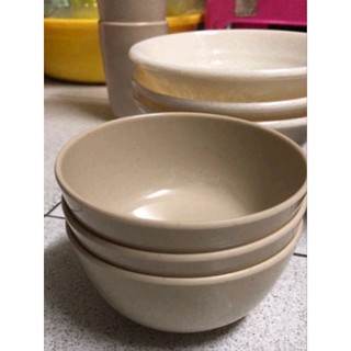 Chén Nhựa Melamine Chén Cơm Chén Chè Màu Nâu Size 11.2 x 5.4cm