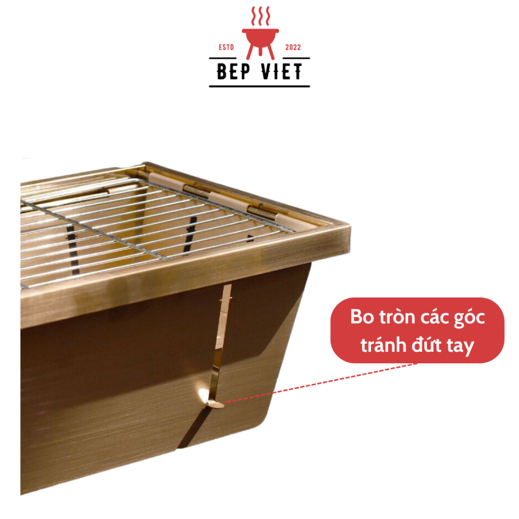 Bếp Nướng Than Hoa Cao Cấp Bếp Nướng Ngoài Trời Gấp Gọn Siêu Mỏng BẾP VIỆT