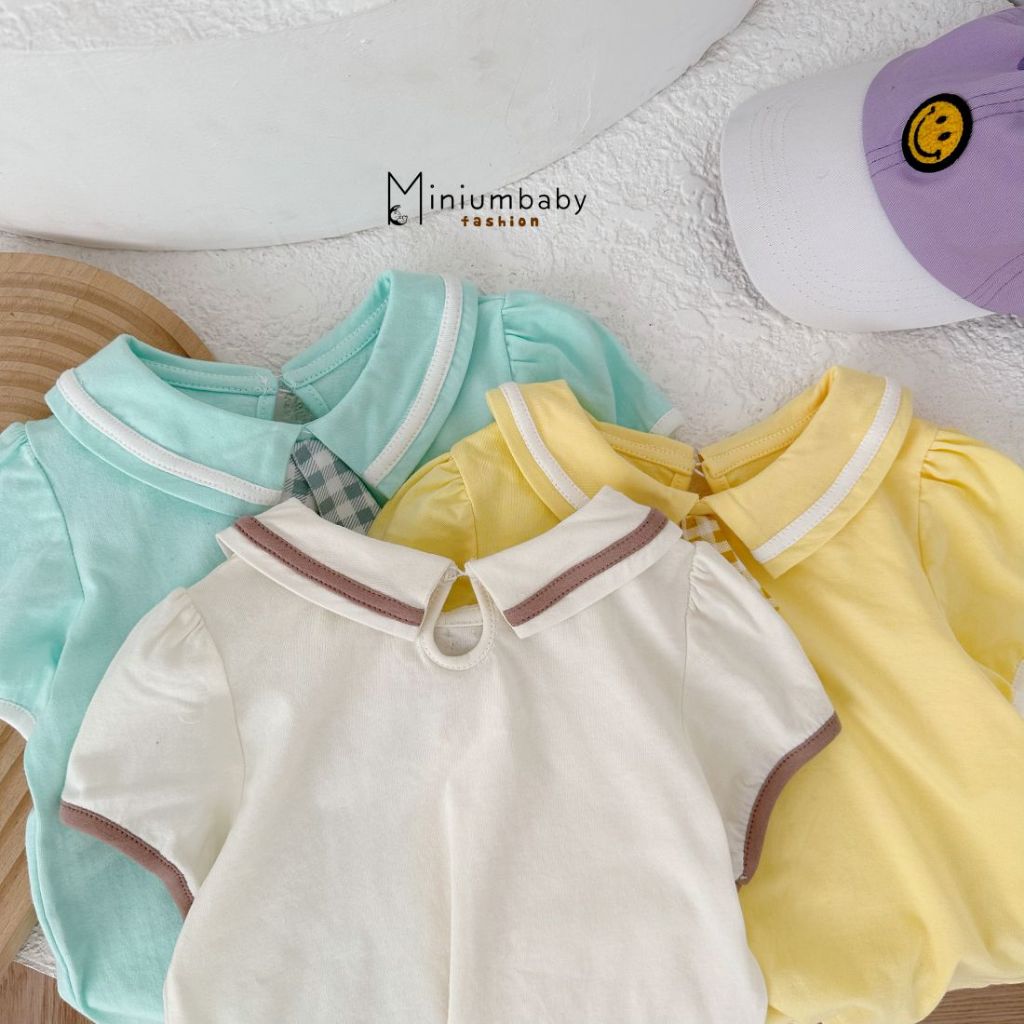 Set bộ polo cộc tay cho bé gái chất liệu cotton mềm mịn, Miniumbabyfashion SB1685, SB1774