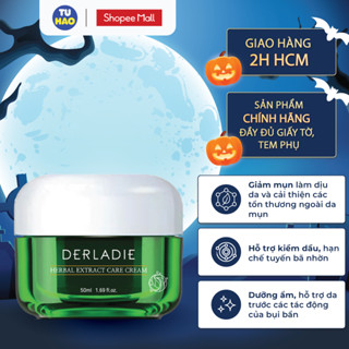 Kem dưỡng tràm trà Derladie Herbal Extract Care Cream giảm mụn kiềm dầu 50ml