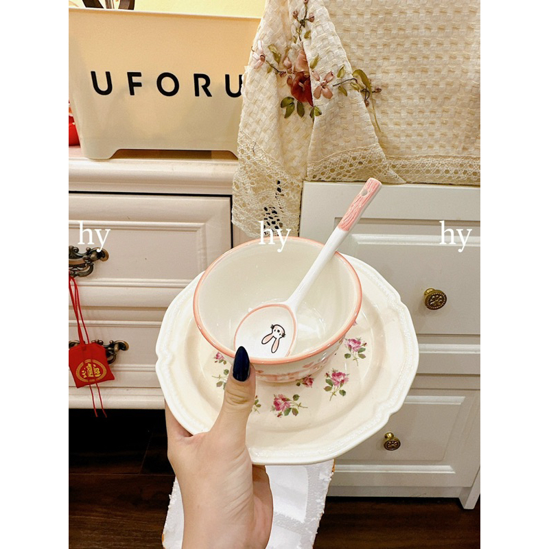 SET 2 BÁT + 2 THÌA HÌNH THỎ