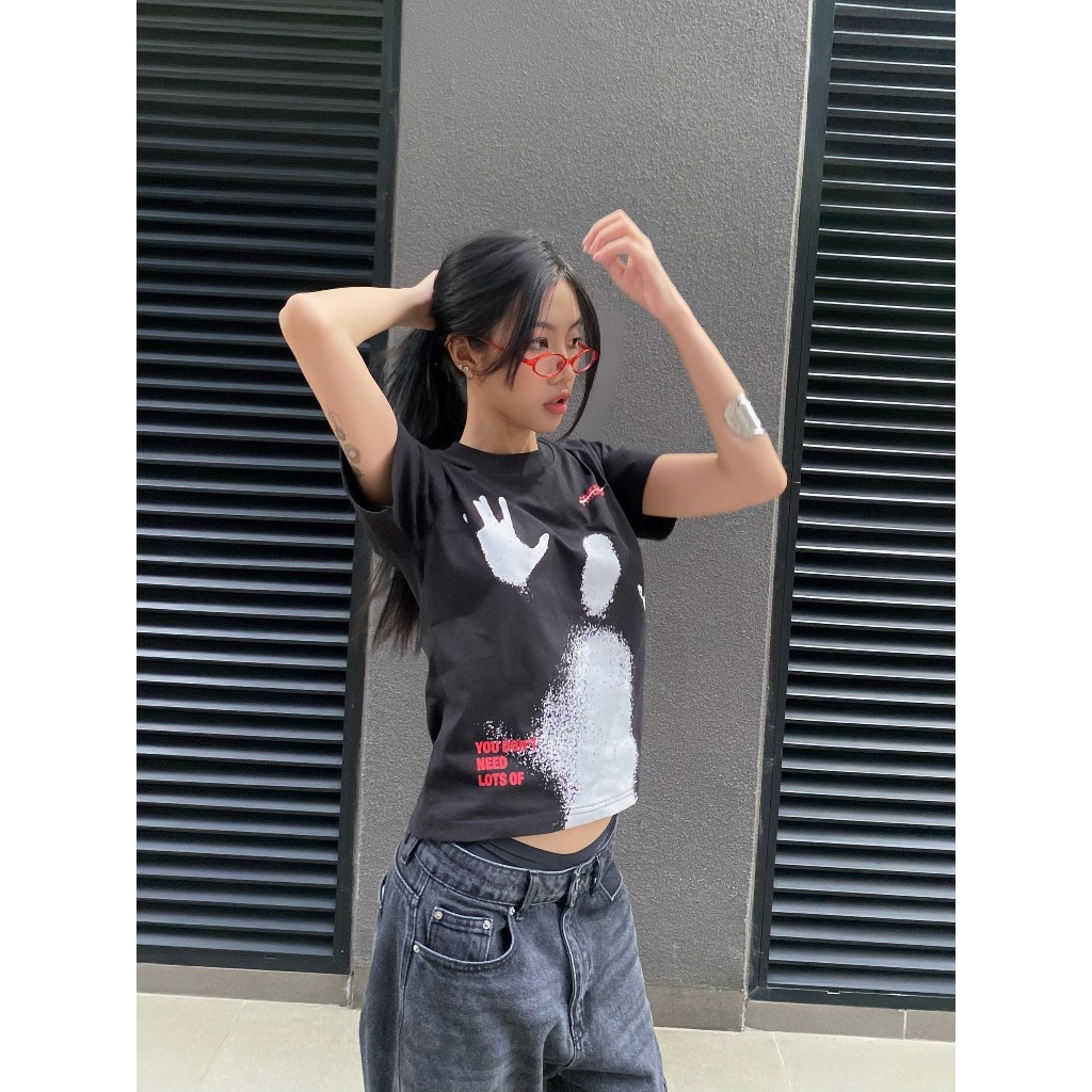 Áo thun baby tee UNKRUSH - GHOST TEE