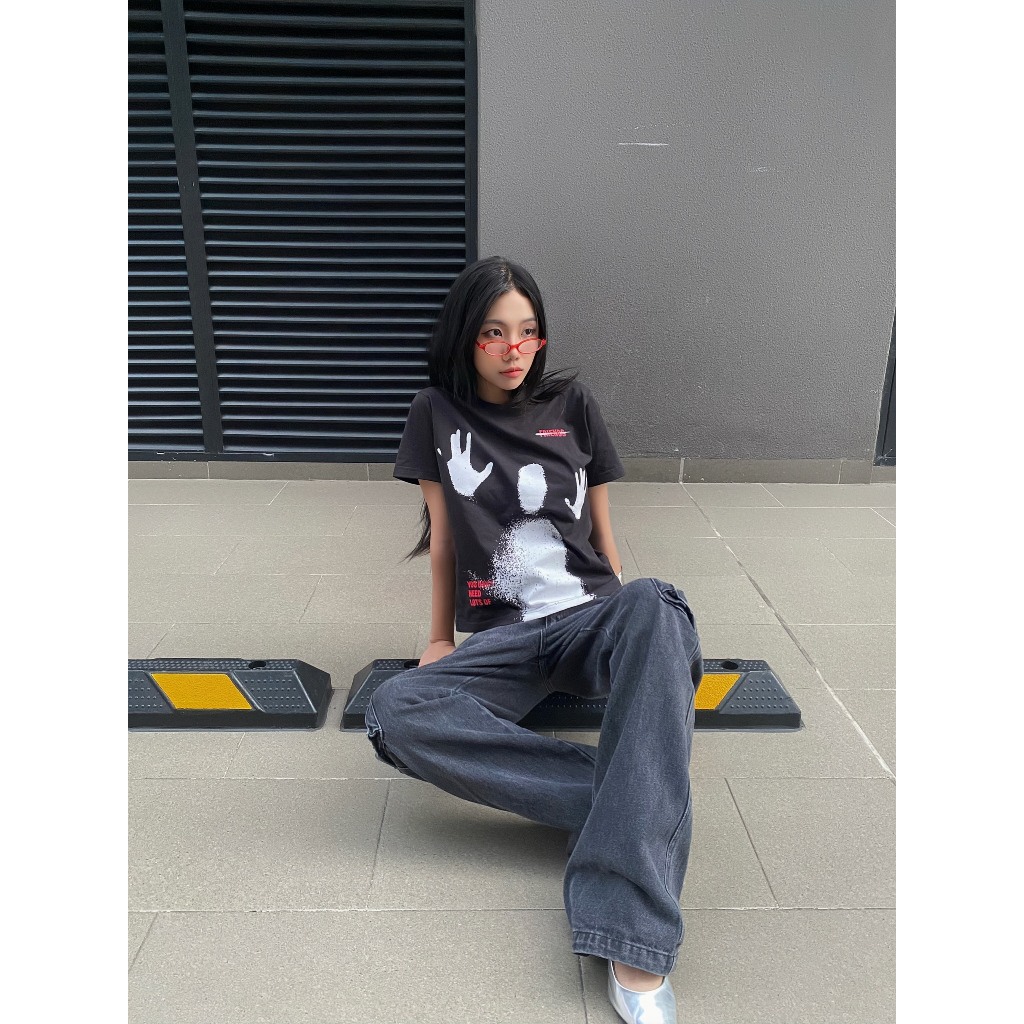 Áo thun baby tee UNKRUSH - GHOST TEE