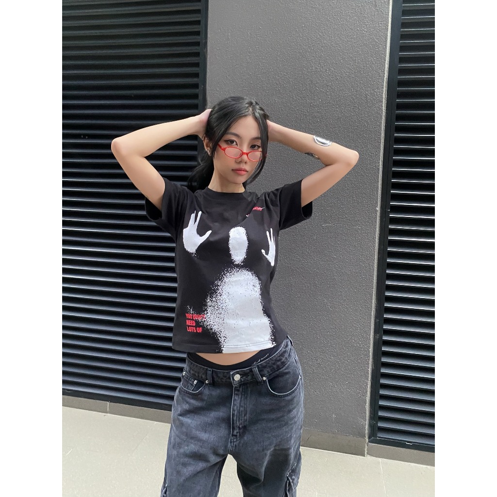 Áo thun baby tee UNKRUSH - GHOST TEE