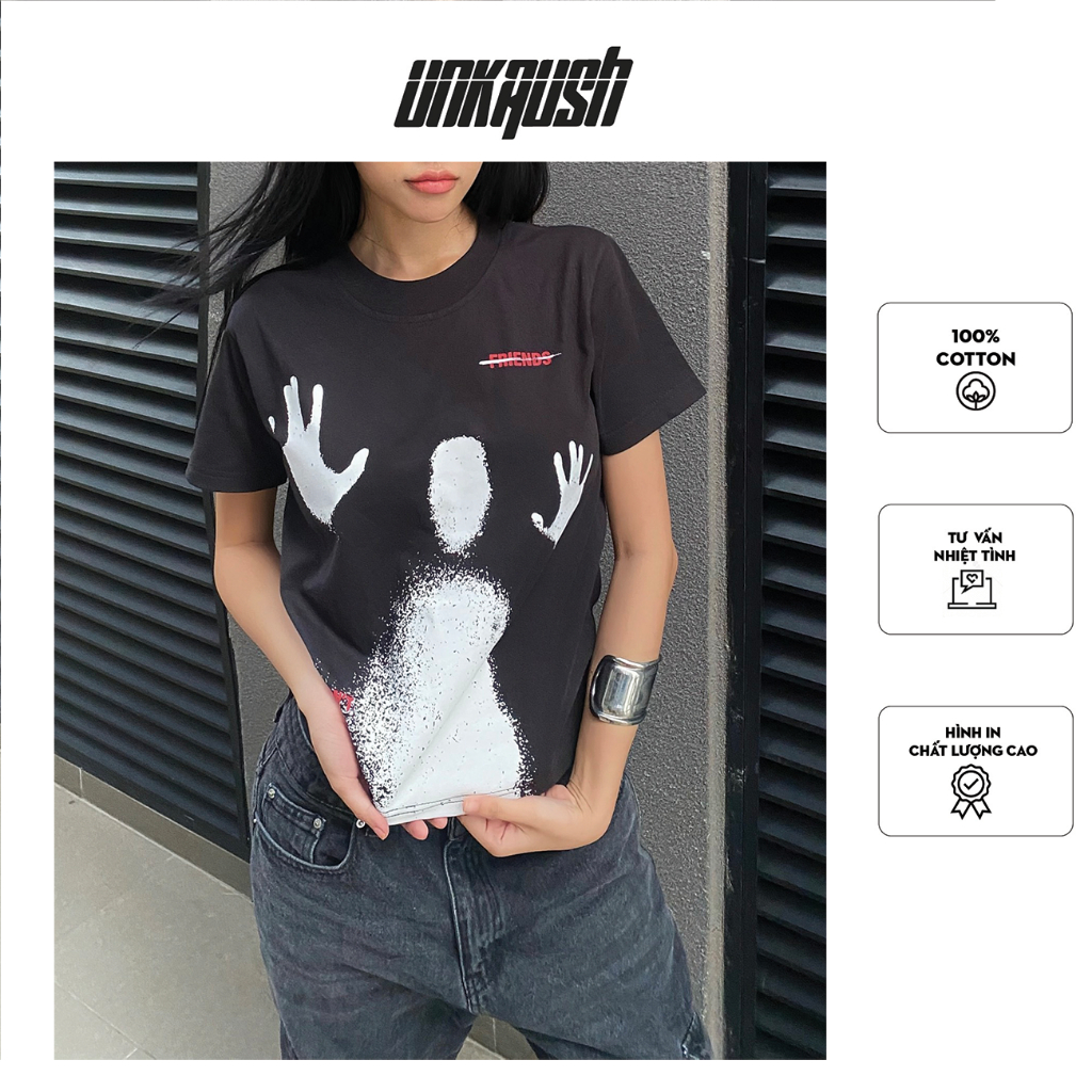 Áo thun baby tee UNKRUSH - GHOST TEE