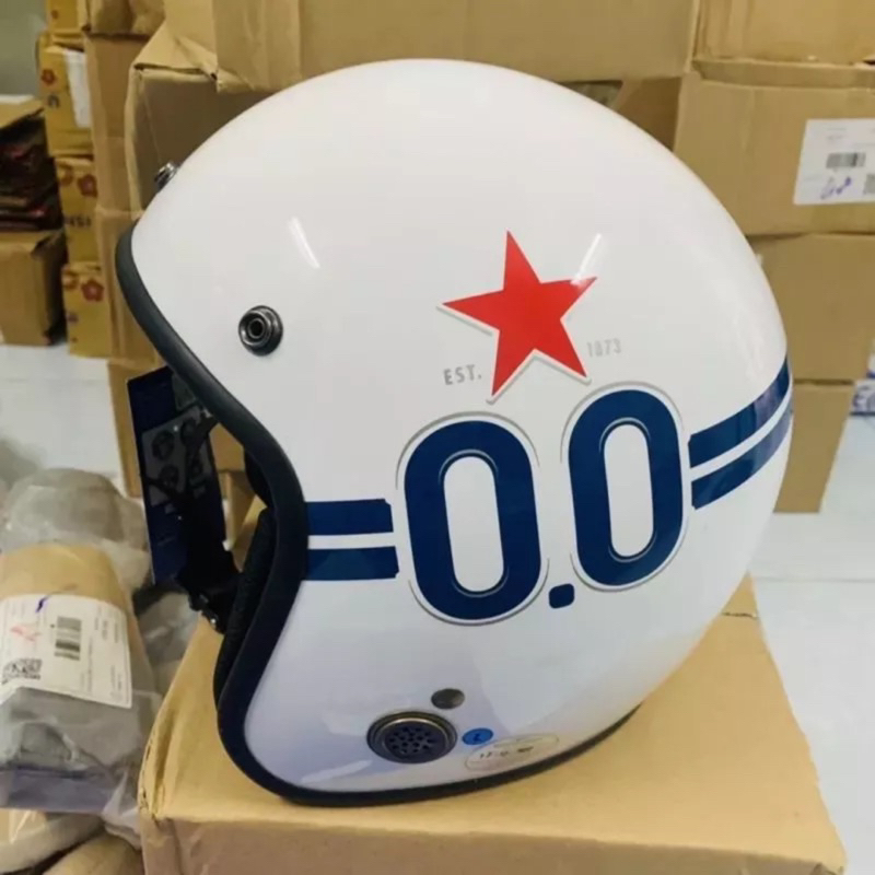 Mũ bảo hiểm 3/4 Star Protec ft Heiniken