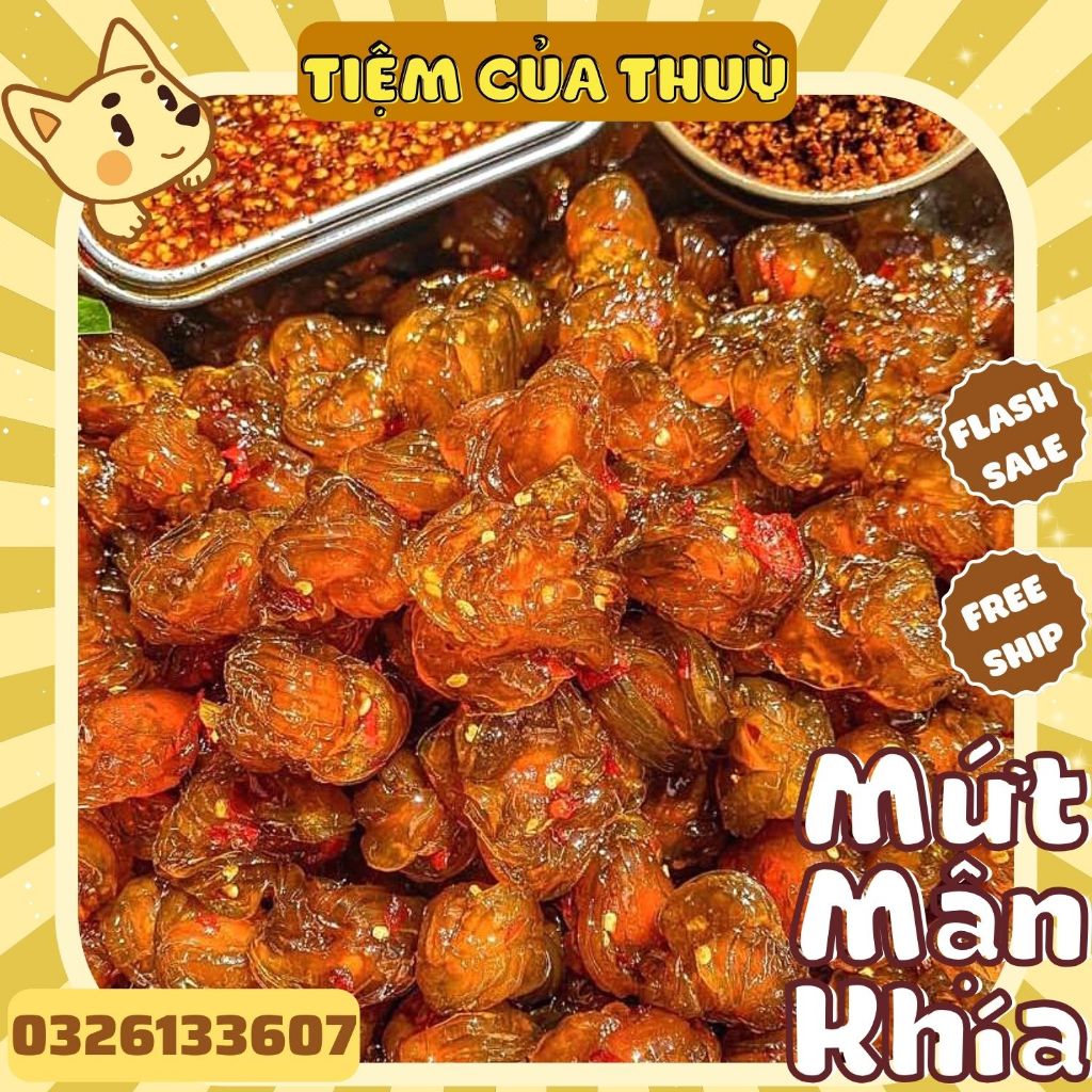 500G Mận Khía Xào Dẻo Ngon, Mứt Mận Khía Đặc Sản Hà Nội, Ô Mai - Mứt Tết, đồ ăn vặt