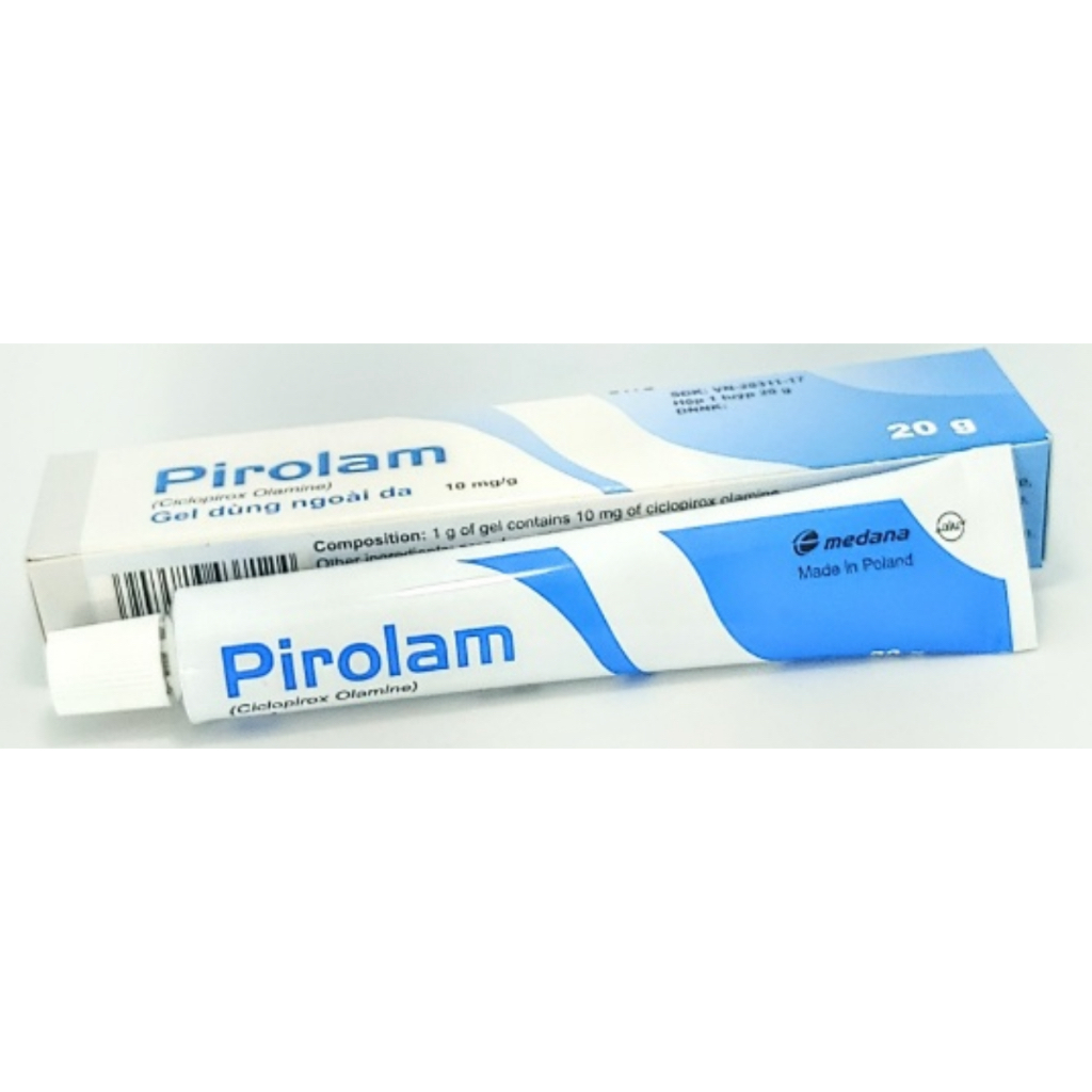 Gel pirolam 20g ngăn ngừa nấm da, nấm móng