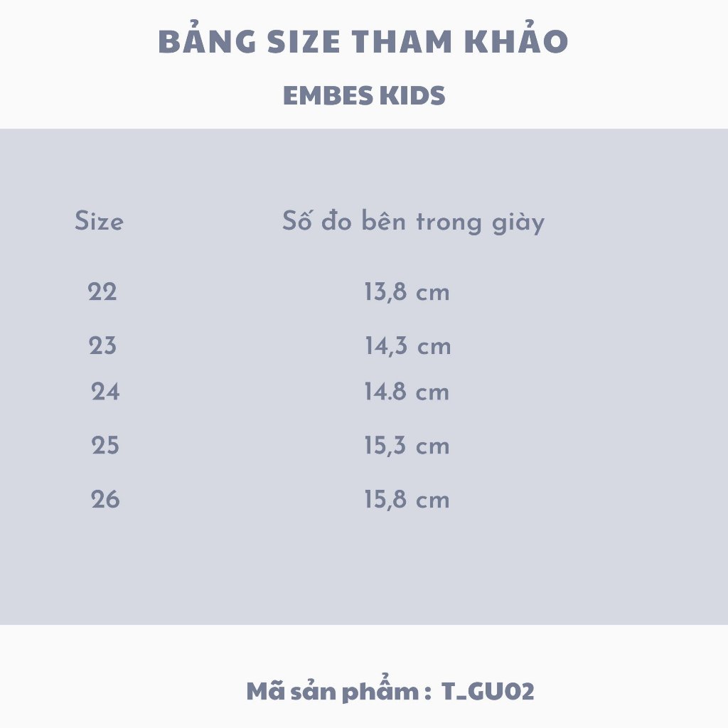 Giày Lười Cho Bé Trai, Giày Trẻ Em EMBES KIDS Từ 13.8 - 15.8cm