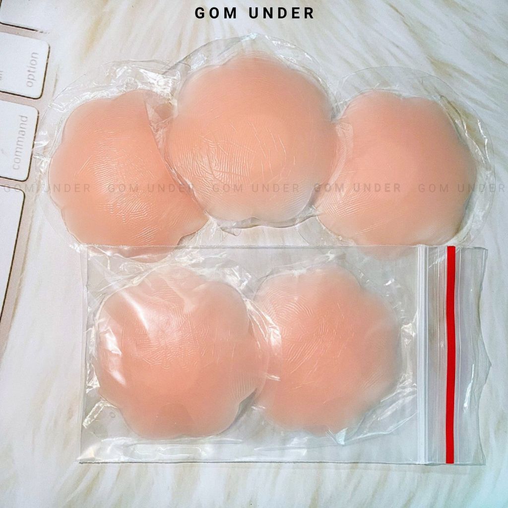 Miếng dán ngực silicon tàng hình cao cấp không lộ viền siêu dính  GOM UNDER - SA-1222-TUIZIP