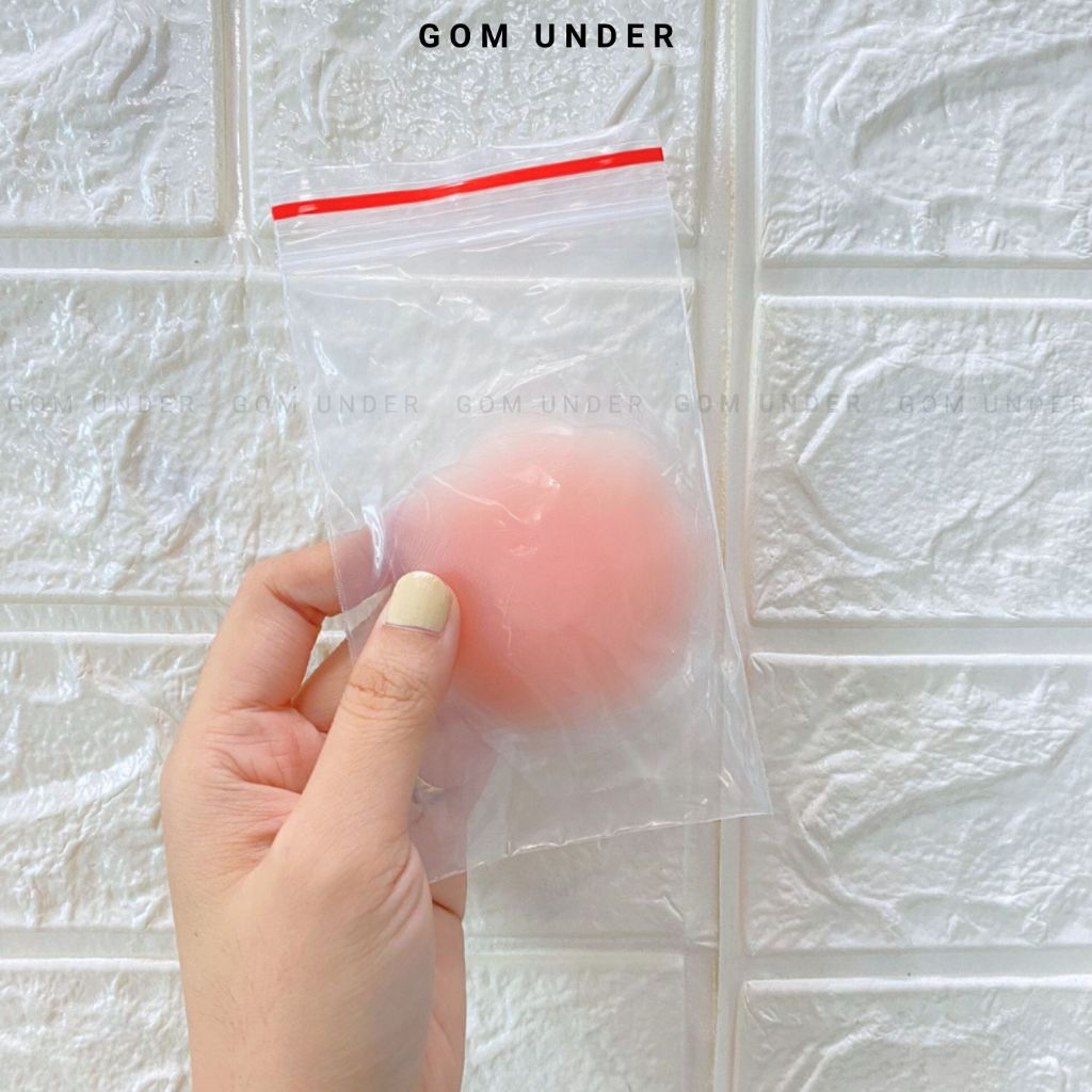 Miếng dán ngực silicon tàng hình cao cấp không lộ viền siêu dính  GOM UNDER - SA-1222-TUIZIP